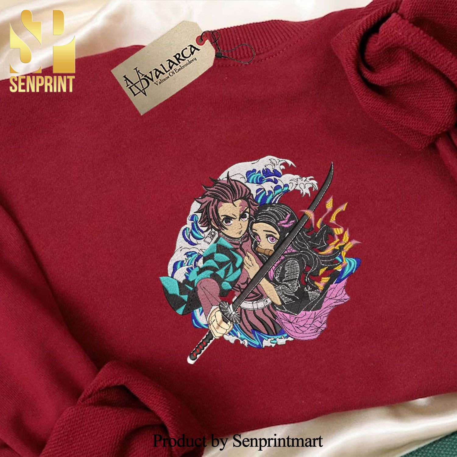 Demon Slayer Hoodie Sweatshirt Tshirt Embroidered Anime Shirts Nezuko  Kamado Embroidery Tee Demon Slayer Character Sweater Gifts NEW - Laughinks