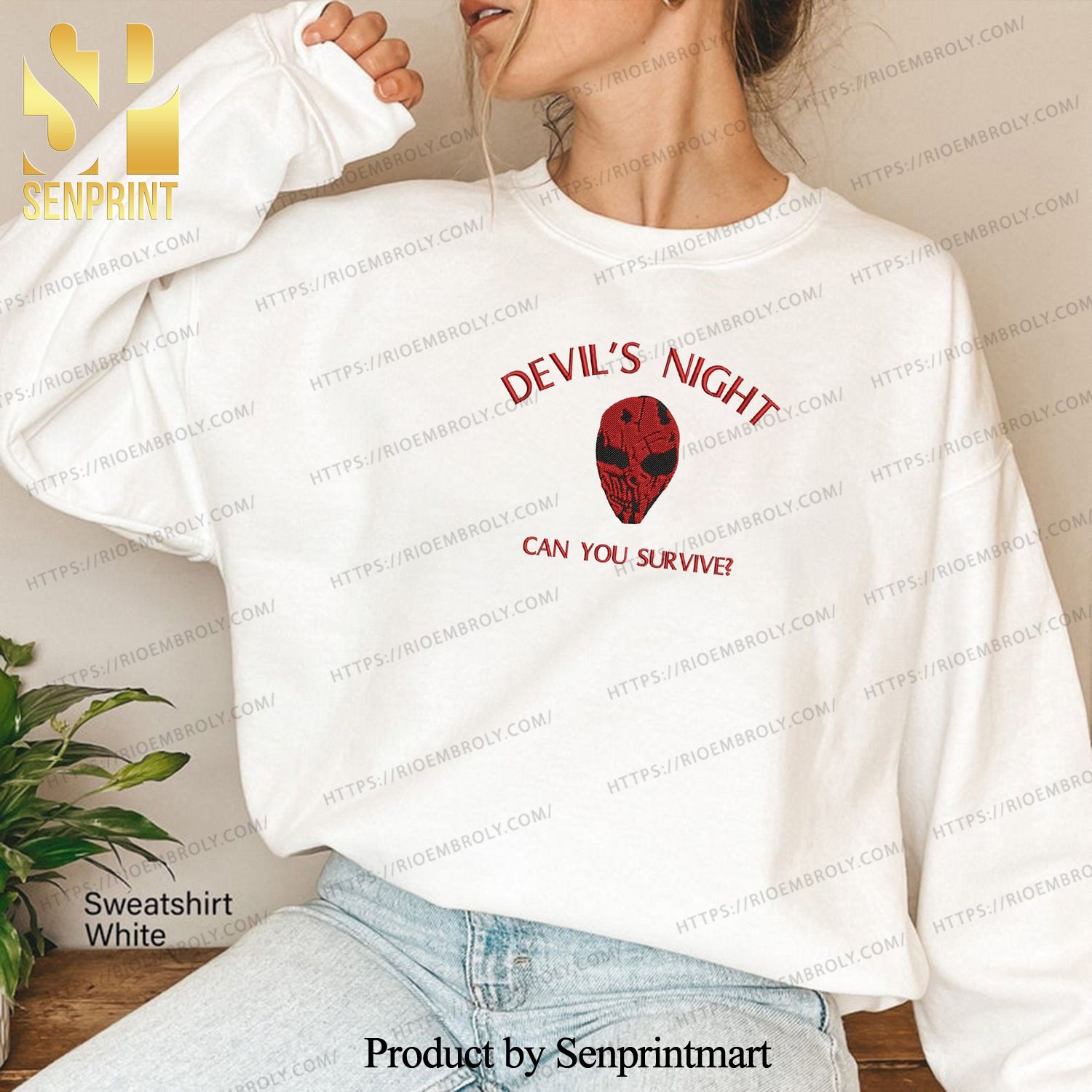 Devil’s Night Embroidered Shirt The Four Horseman Embroidered ShirtDevil’s Night Embroidered Book Spicy Books Booktok Merch