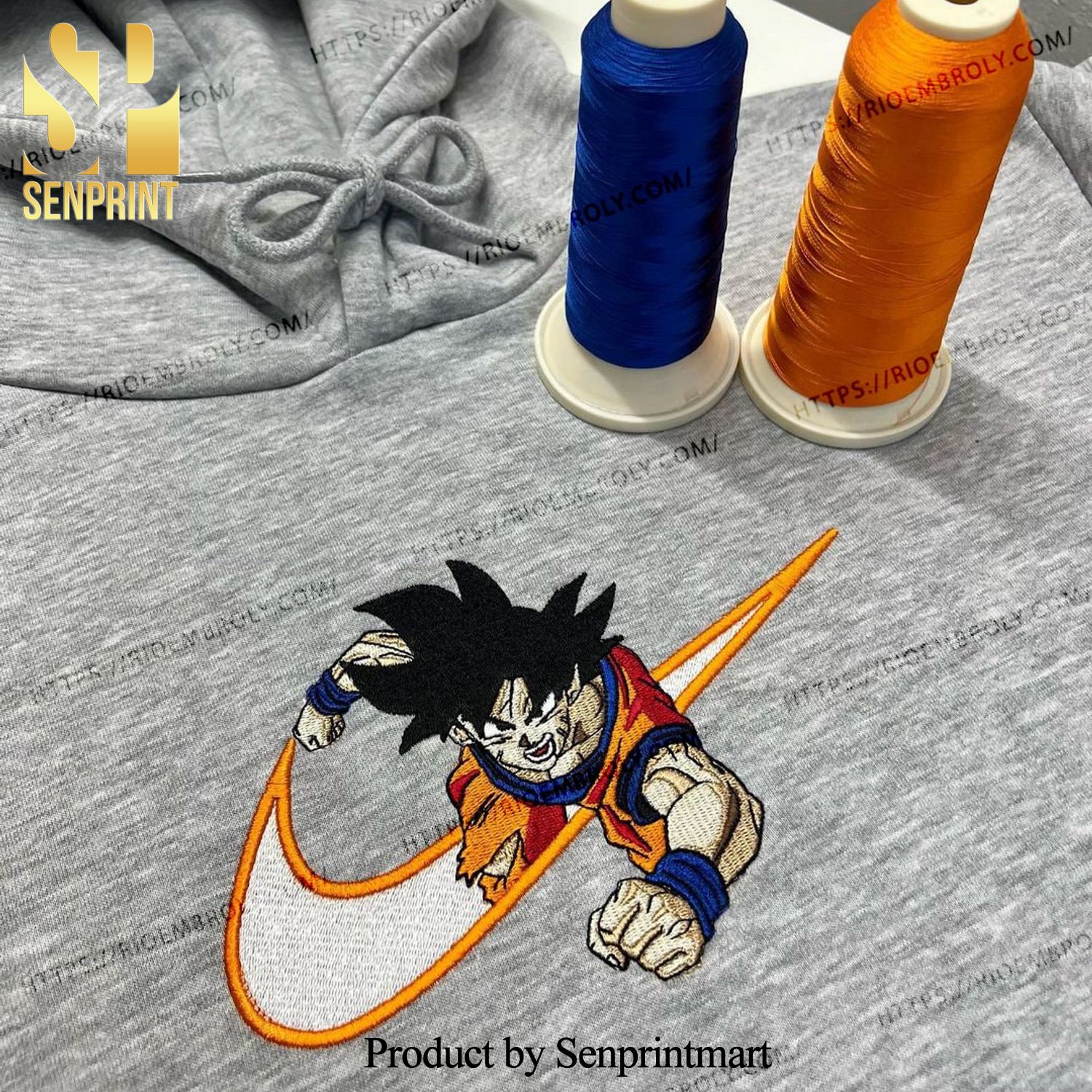 Dragon Ball Brand Embroidered Shirt Songoku Anime Gift