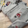 Embroidered Cars Lightning Mcqueen Matching Sweatshirt Couple Embroidered HoddieValentine Couple Embroidered Shirt Unisex Hoodie