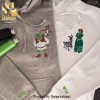 Embroidered Couple Lovely Characters Embroidered Shirt Custom Couple Sweatshirt Valentine’s Day