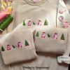 Embroidered pinky character Inspired embroidered Christmas Sweatshirt Embroidered Shirt