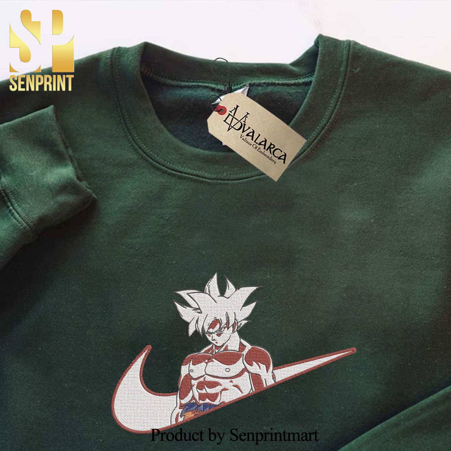 Goku Embroidered Sweatshirt Dragon Ball Embroidered Sweatshirt Anime Embroidered Sweatshirt Anime Gift Vintage Embroidered Sweatshirt