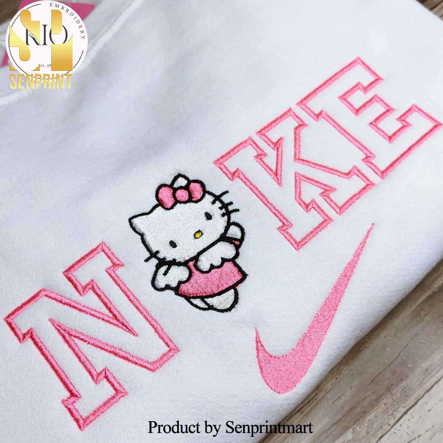 Hello Kitty Embroidered T-Shirts