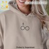 HP Embroidered Hoodie Deathly Hallows Sweatshirt Minimalist Unisex Sweater Gift for Harry Potter Fan