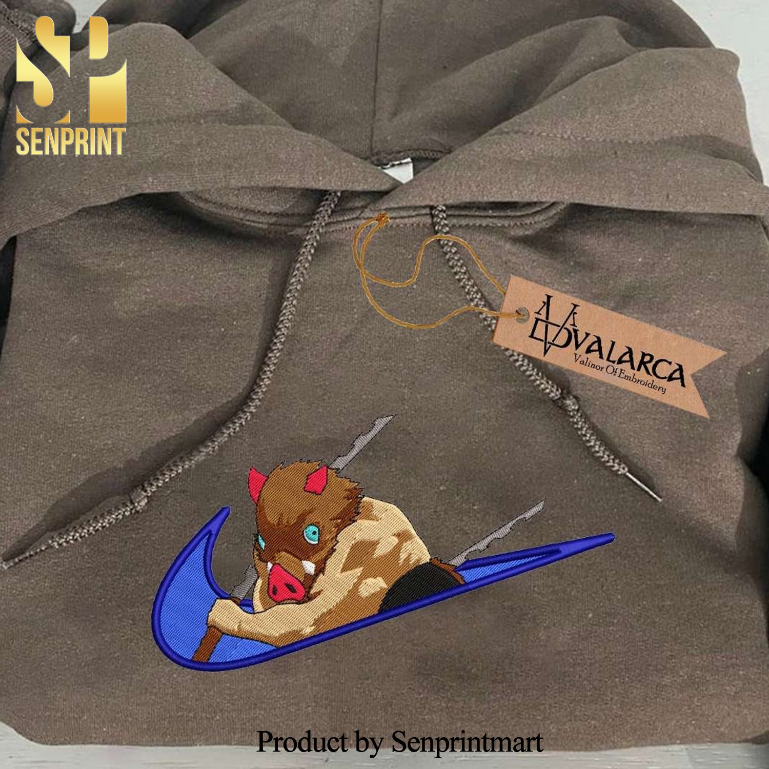 Anime Avatar Inspired Embroidered Unisex Sweatshirt Hoodie Tshirt v   inspire embroidery shop