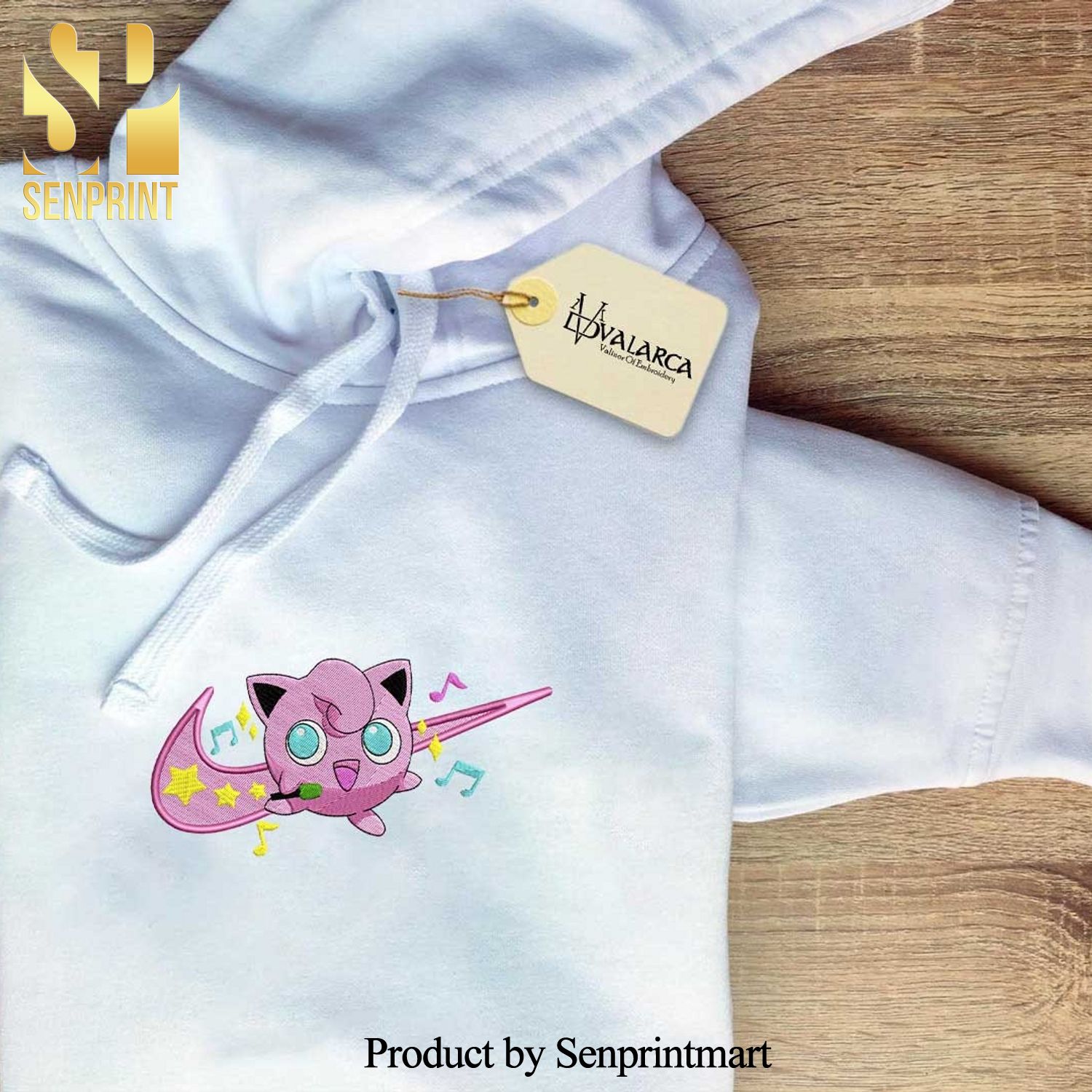 Jigglypuff Anime Embroidered Sweatshirt Pokemon Manga Anime Embroidered Sweatshirt Anime Sweatshirt Anime Design For Shirt Anime Gift