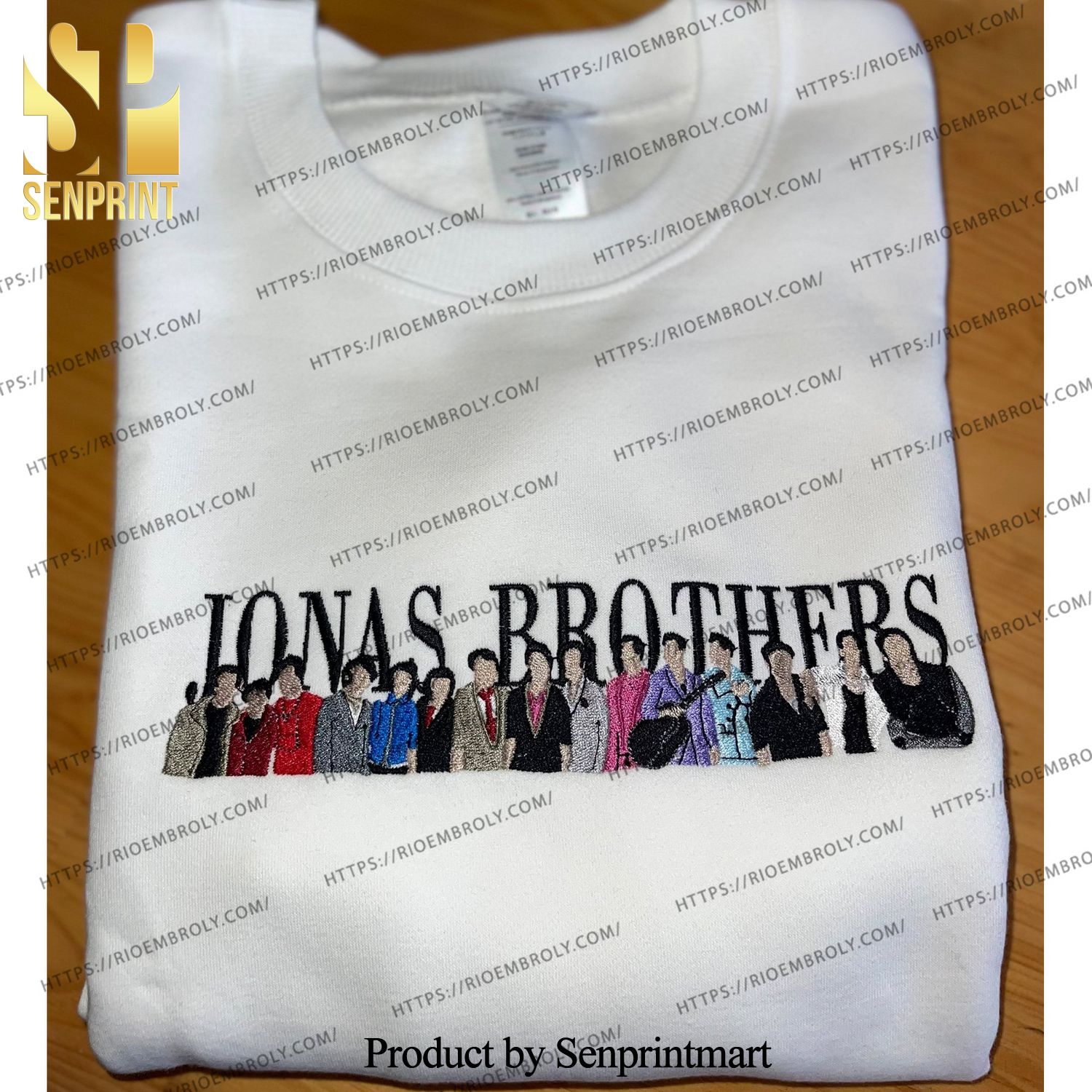 Jonas Brother Embroidered Shirt