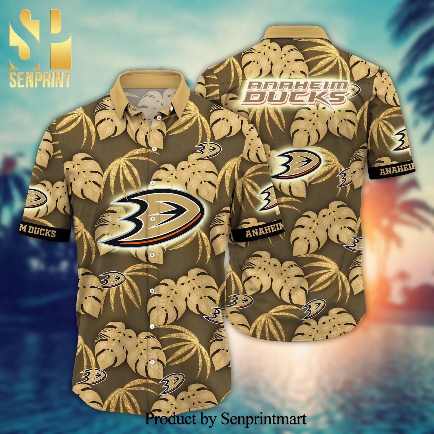 Anaheim Ducks NHL For Sports Fan Aloha Hawaiian Beach Shirt
