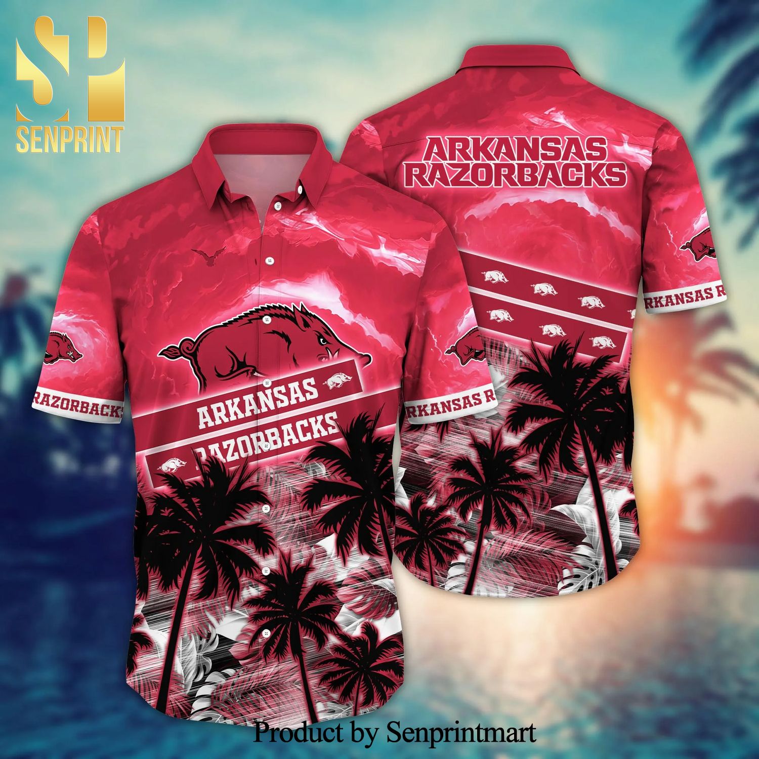 Arkansas Razorbacks NCAA For Sports Fan Aloha Hawaiian Shirt