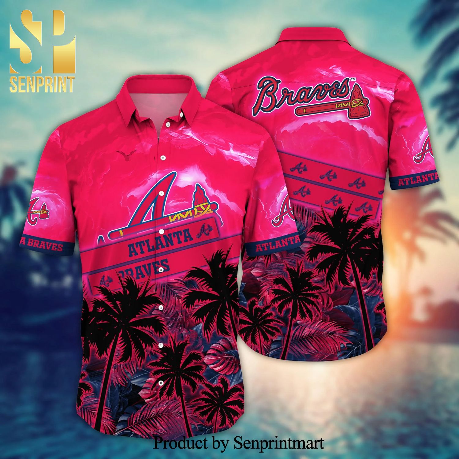 Atlanta Braves MLB For Sports Fan Unisex Hawaiian Beach Shirt