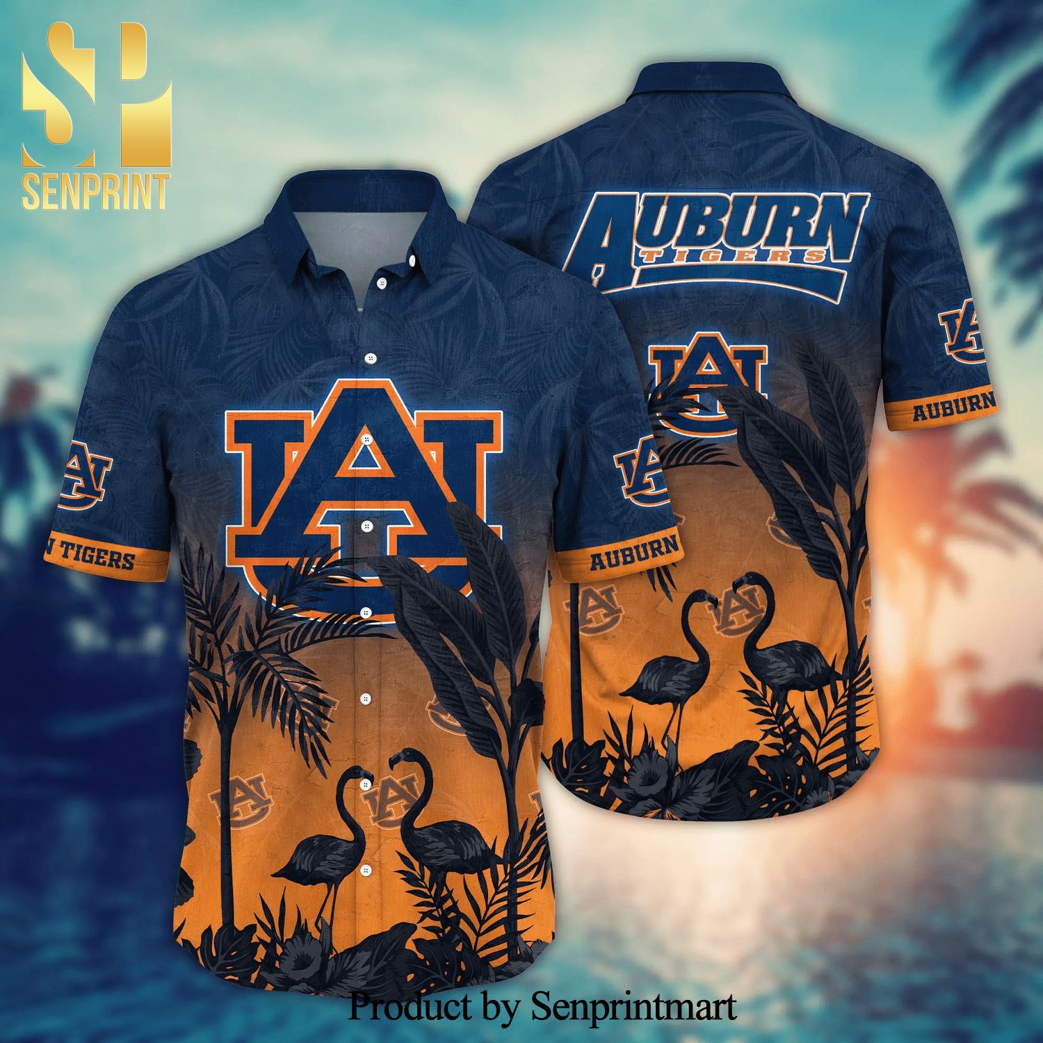 Auburn Tigers NCAA For Sports Fan Flower Hawaiian Shirt
