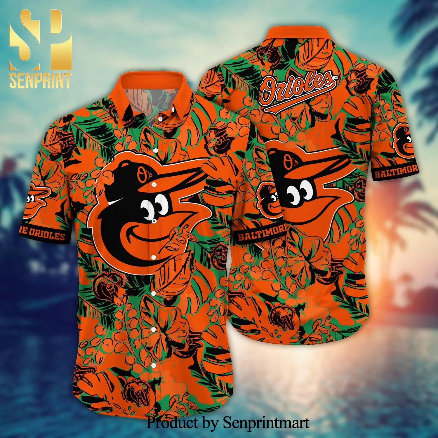 Baltimore Orioles MLB For Sports Fan 3D Printed Hawaiian Beach Shirt