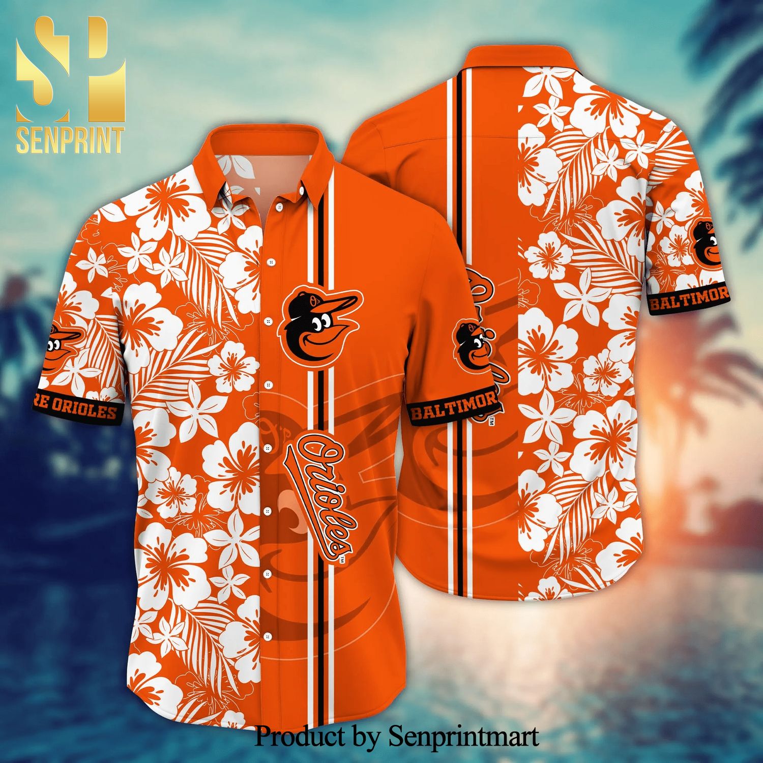 Baltimore Orioles MLB For Sports Fan Flower Hawaiian Beach Shirt