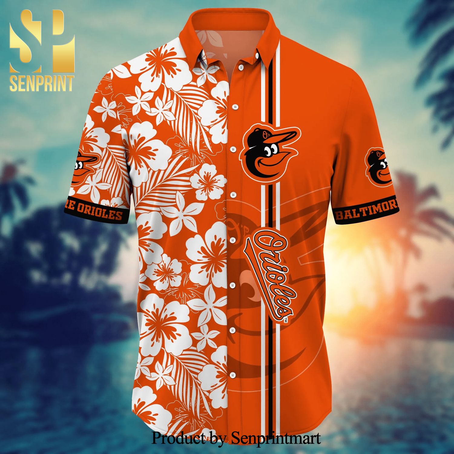 NEW FASHION 2023 Baltimore Orioles Hawaiian Shirt flower summer