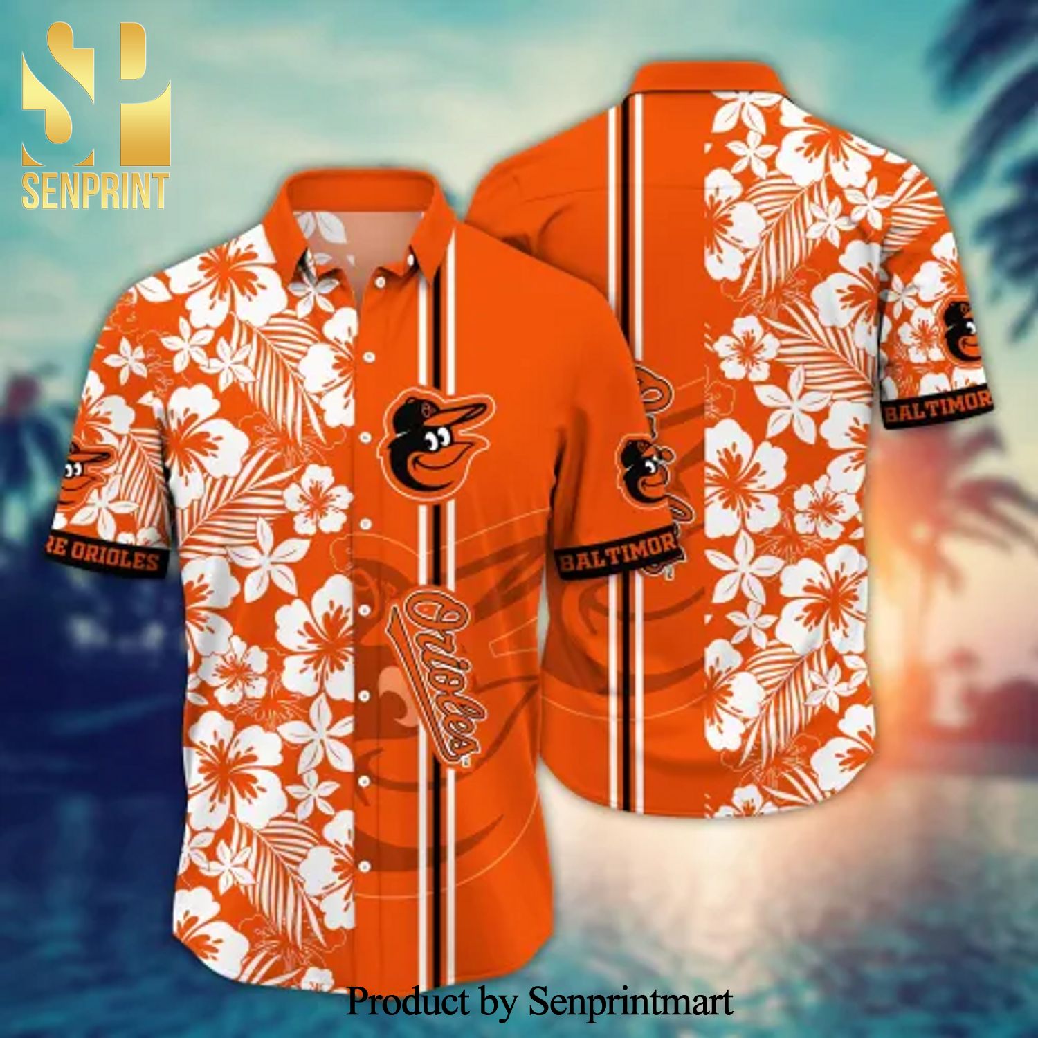 Baltimore Orioles Tropical 3D Hawaiian Shirt And Beach Shorts For Fans Sport