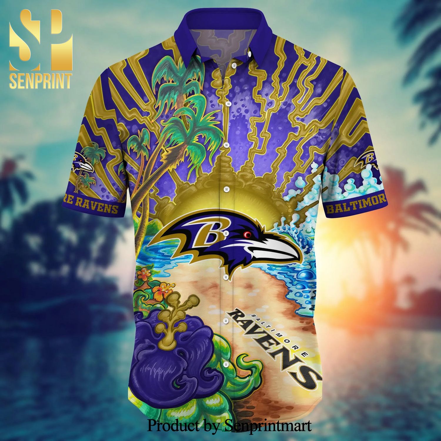 Baltimore Ravens NFL For Sports Fan Unisex Hawaiian Shirt - Senprintmart  Store