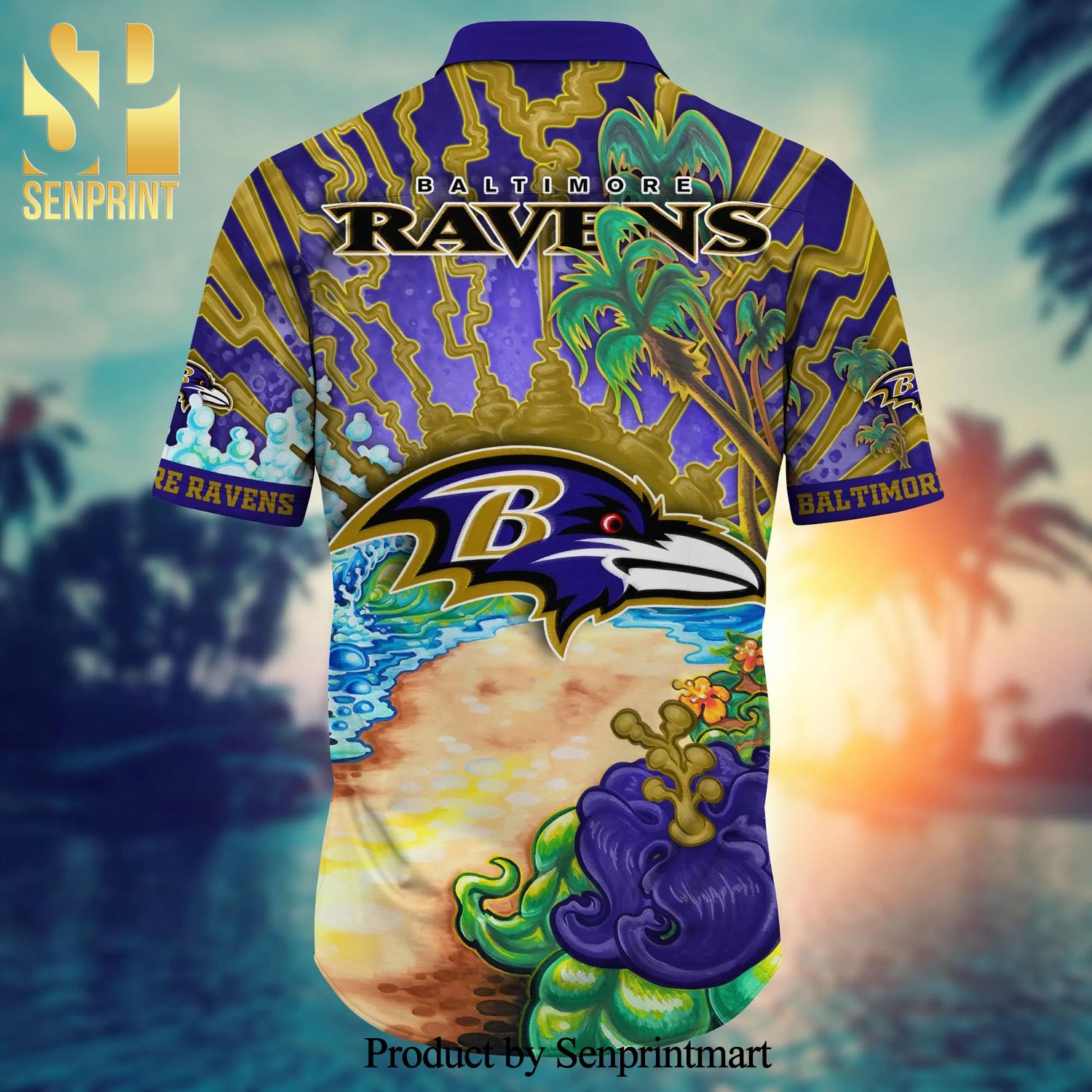 20% OFF Baltimore Ravens Hawaiian Shirt Tropical Flower Short Sleeve – 4  Fan Shop