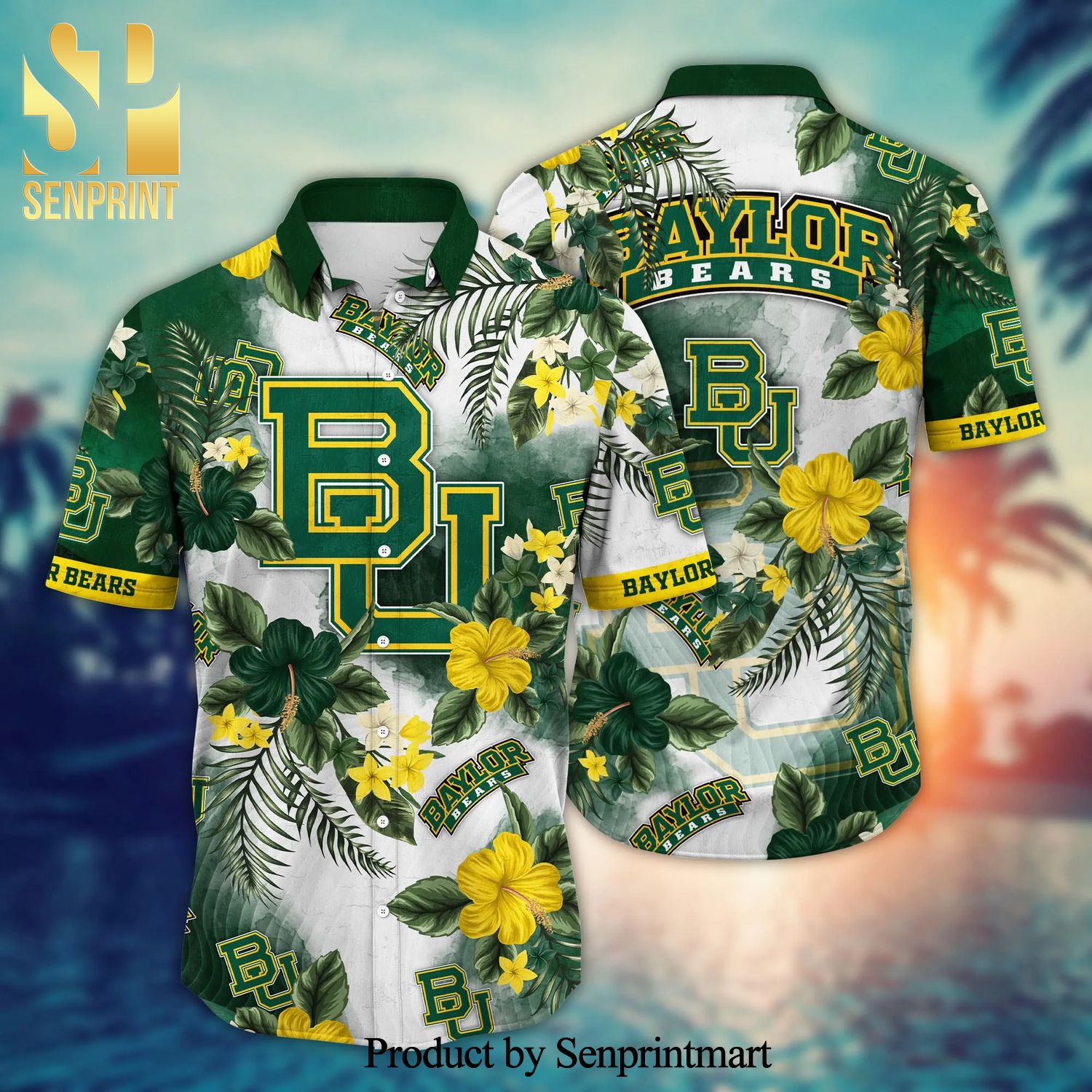 Baylor Bears NCAA For Sports Fan All Over Printed Hawaiian Beach Shirt