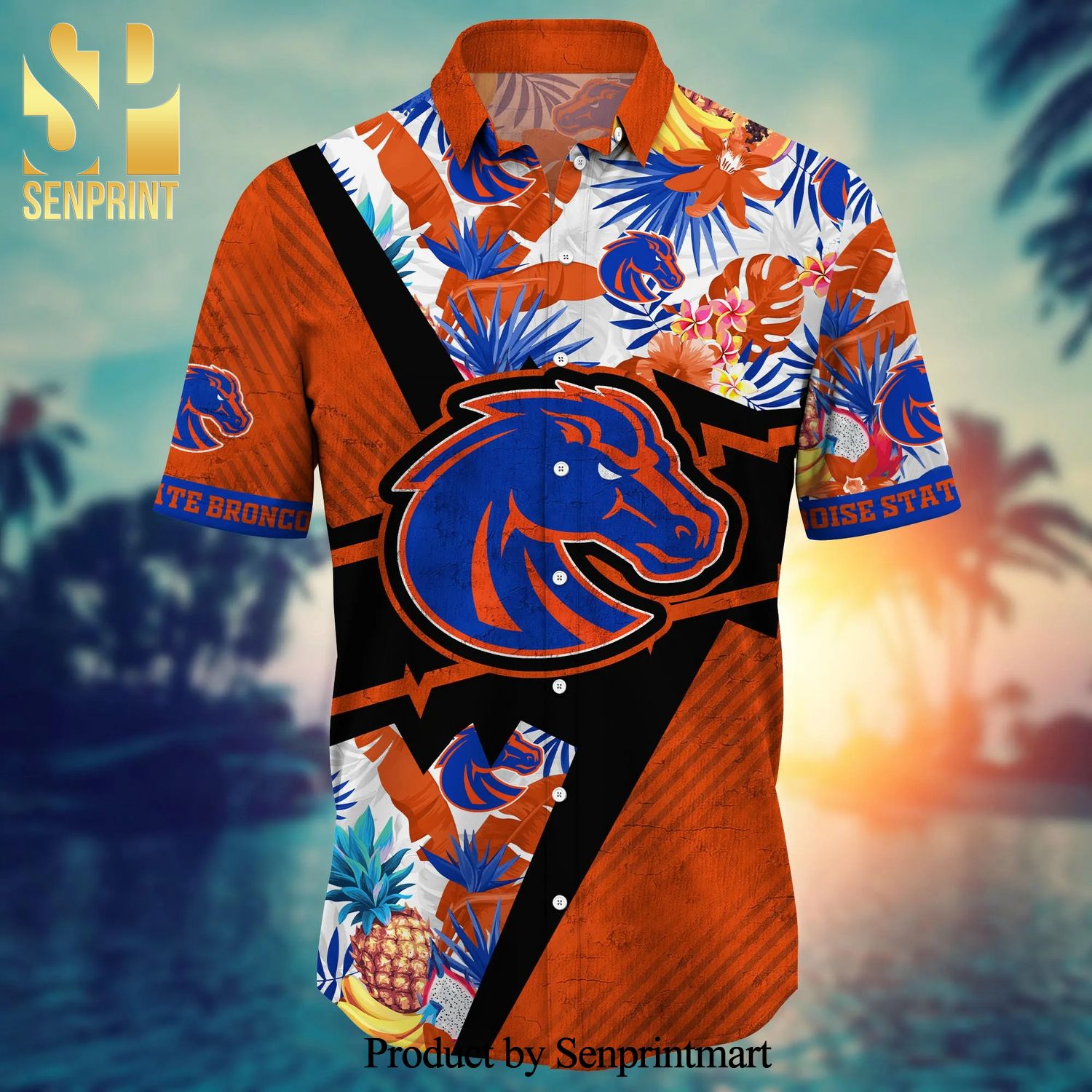 NEW DESIGN] Boise State Broncos NCAA T-shirt Hawaiian Shirt and