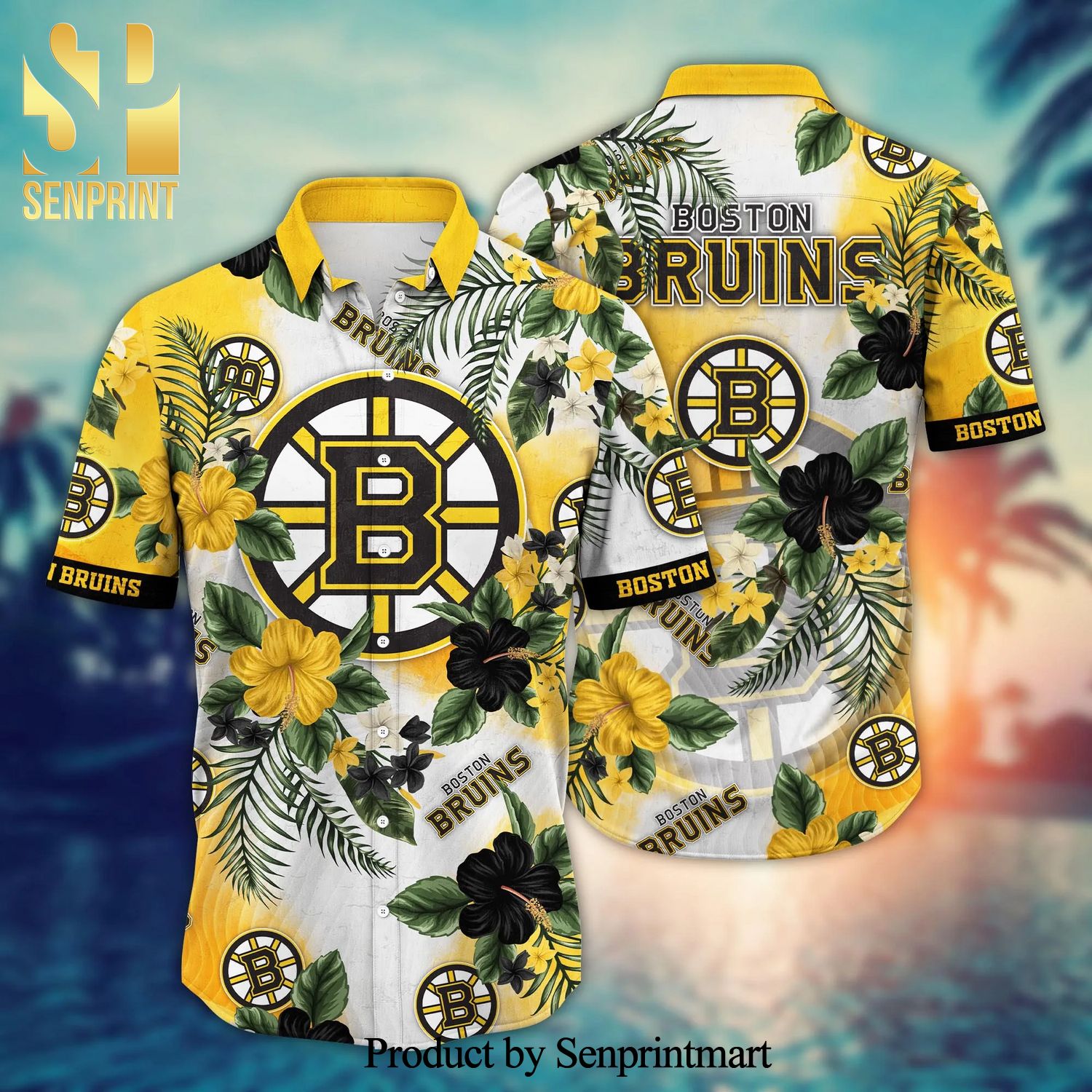 Boston Bruins NHL For Sports Fan Full Print Hawaiian Shirt