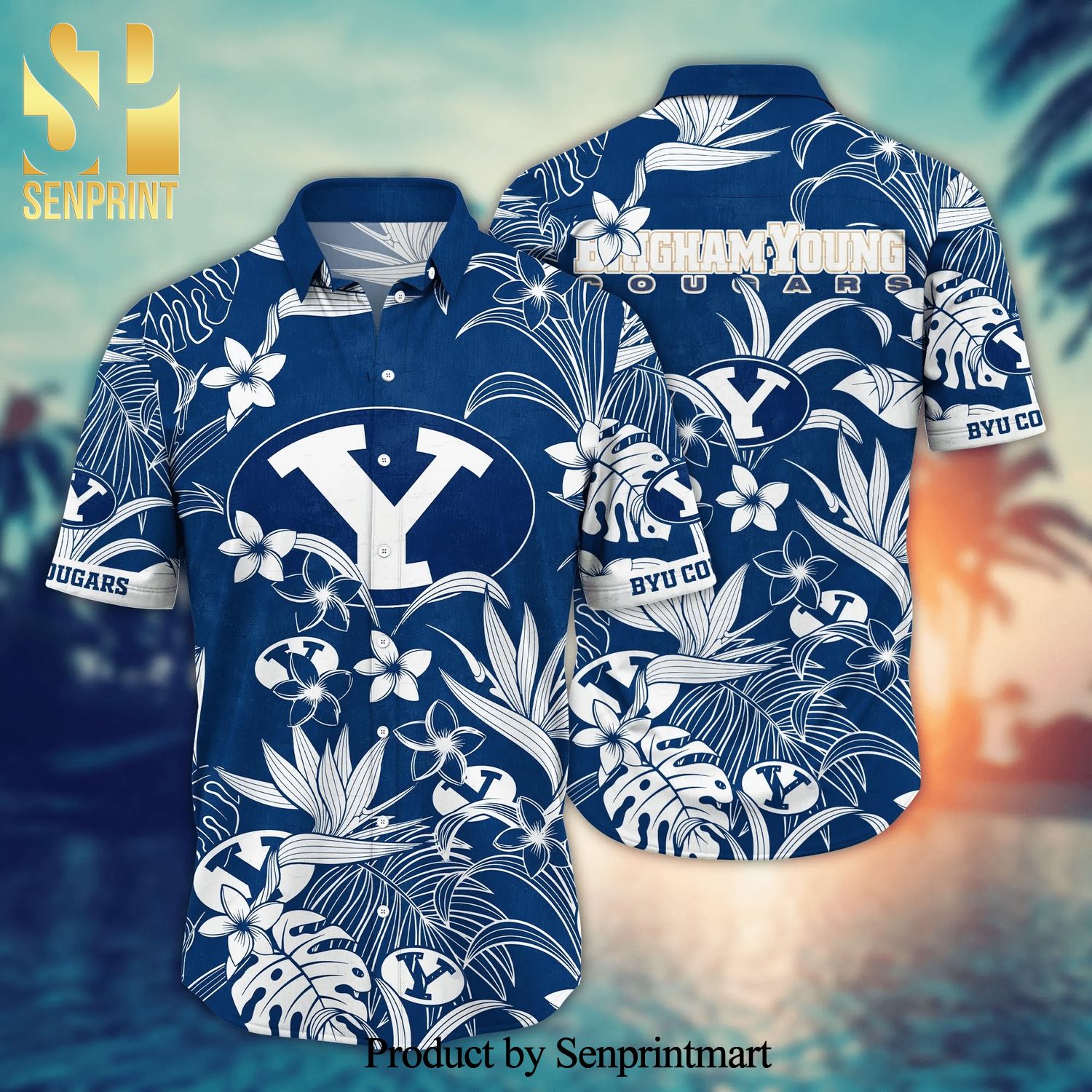 BYU Cougars NCAA For Sports Fan 3D Printed Hawaiian Beach Shirt