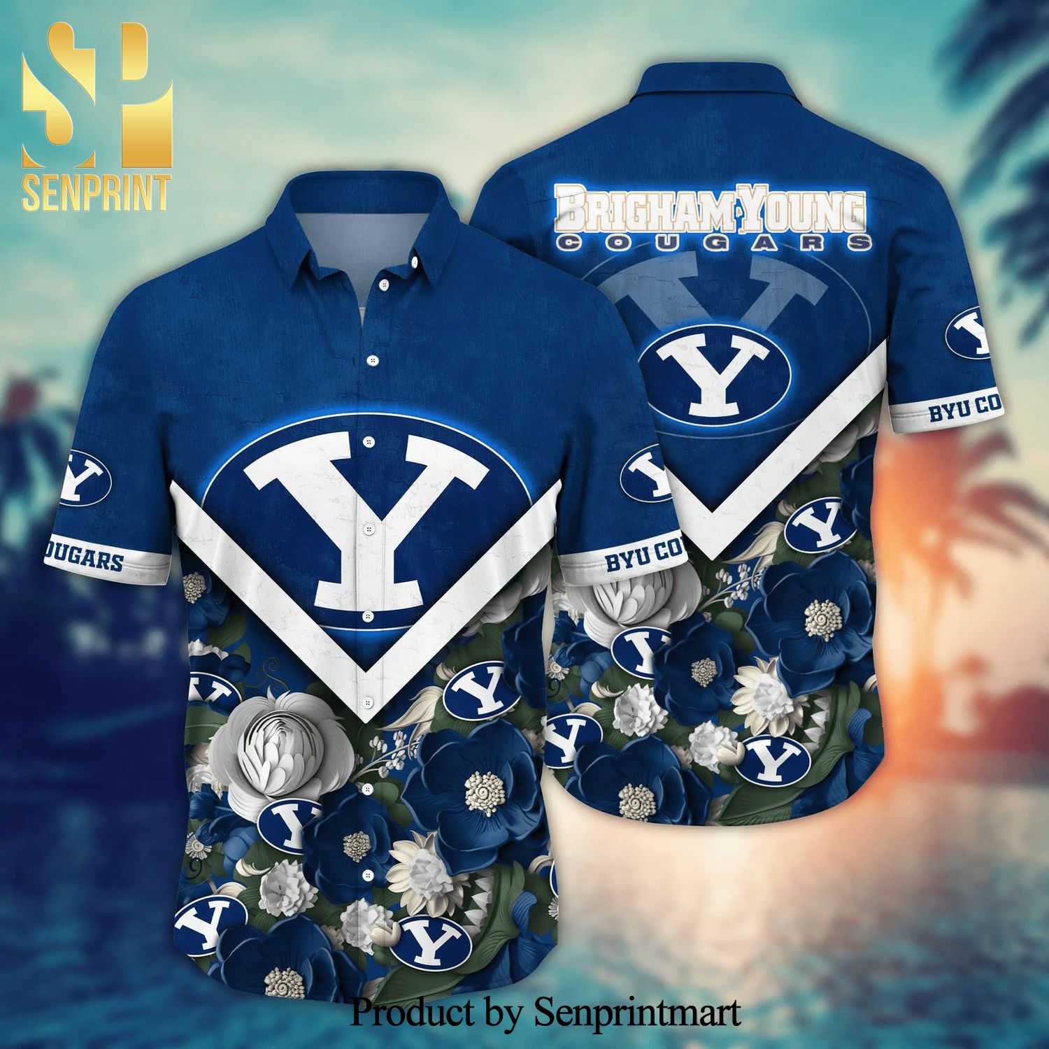 BYU Cougars NCAA For Sports Fan Full Printing Hawaiian Beach Shirt