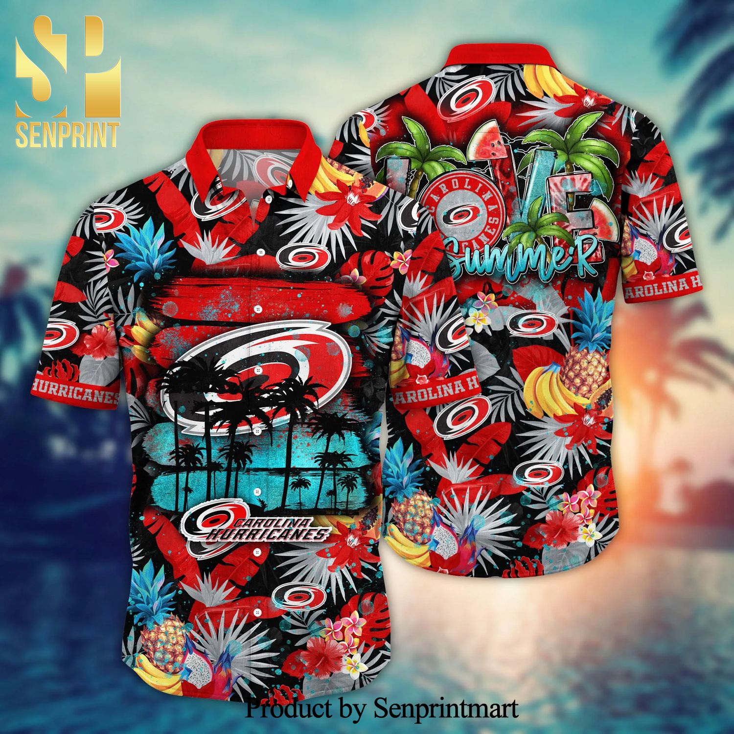 Carolina Hurricanes NHL For Sports Fan Tropical Hawaiian Beach Shirt