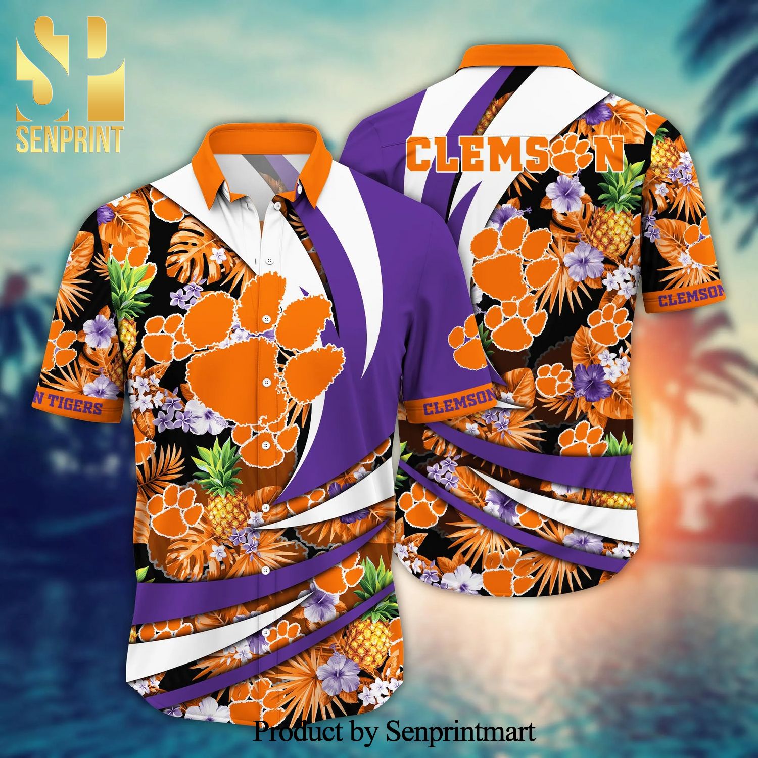 Clemson Tigers NCAA For Sports Fan 3D Printed Hawaiian Shirt