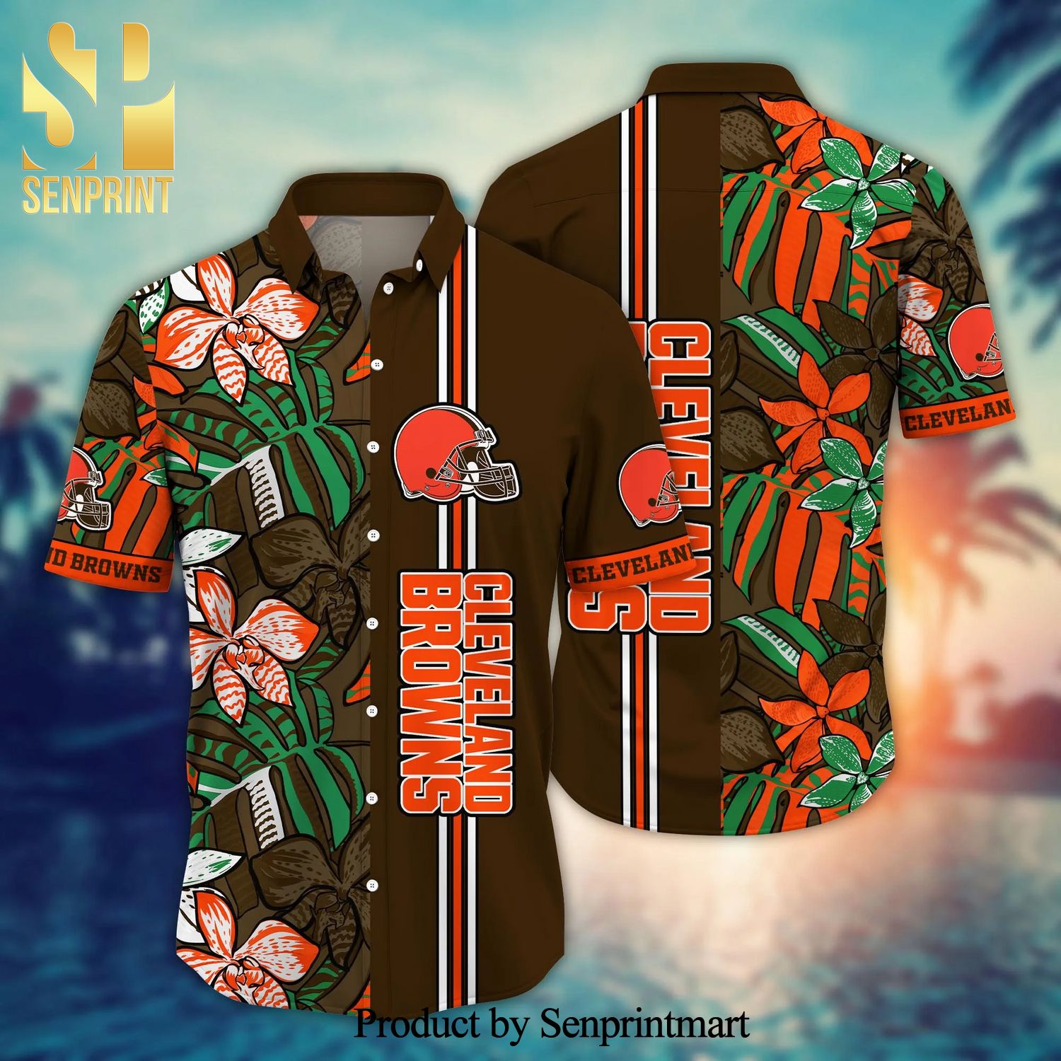Cleveland Browns NFL For Sports Fan 3D Hawaiian Beach Shirt