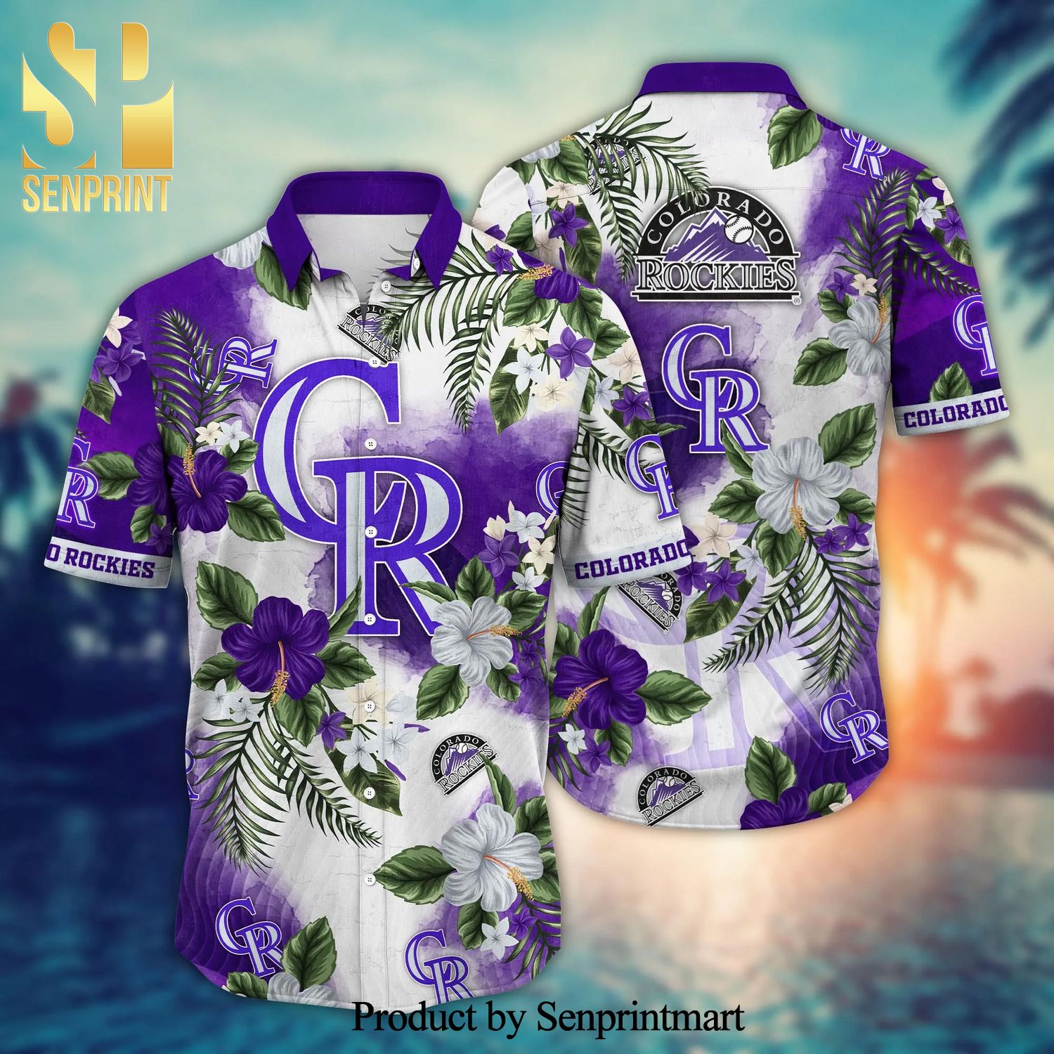 Purple Style Colorado Tropical Hawaiian Shirt For Men And Women