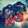 Columbus Blue Jackets NHL For Sports Fan 3D Printed Hawaiian Beach Shirt
