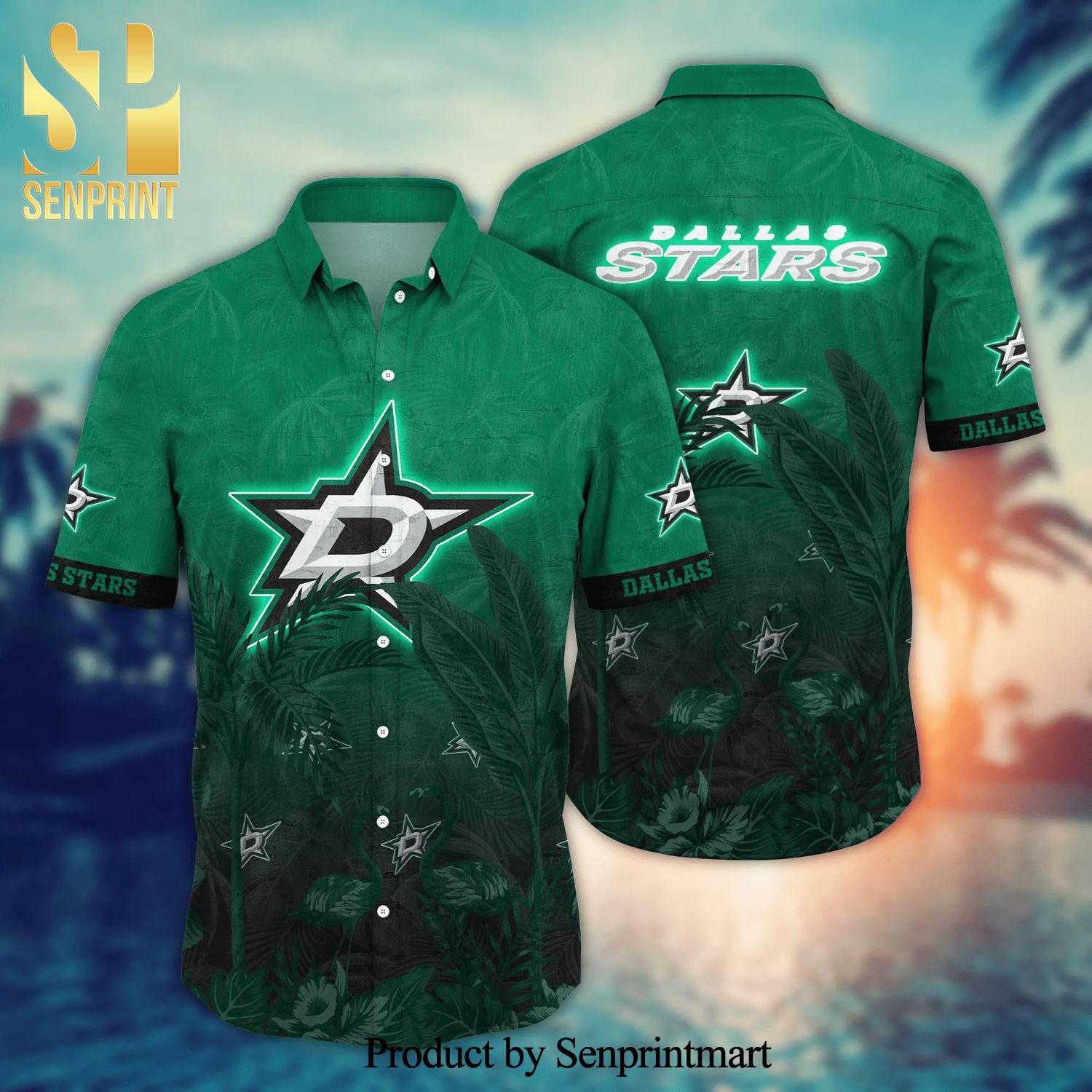 Dallas Stars NHL For Sports Fan Unisex Hawaiian Beach Shirt