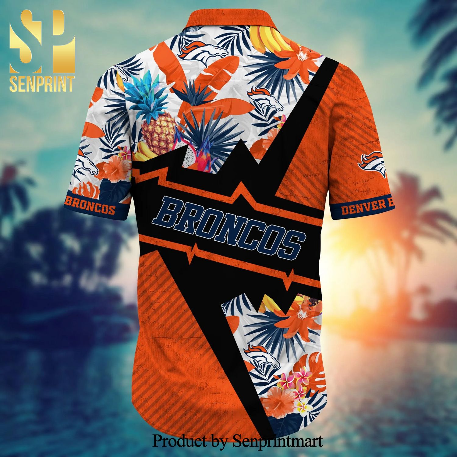 Denver Broncos NFL Hawaiian Shirt & Short For Fans