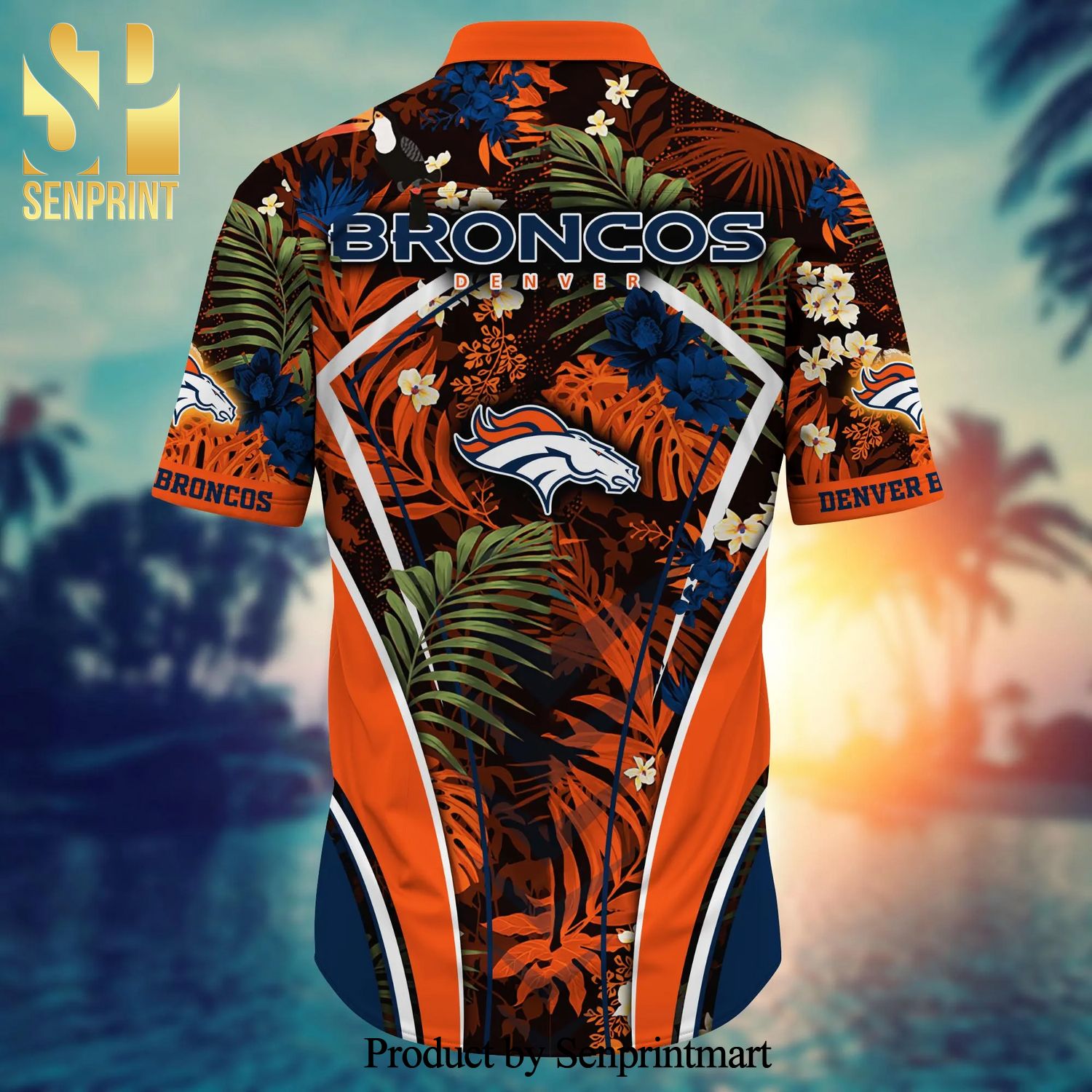 Denver Broncos NFL Hawaiian Shirt Independence Day Summer Football