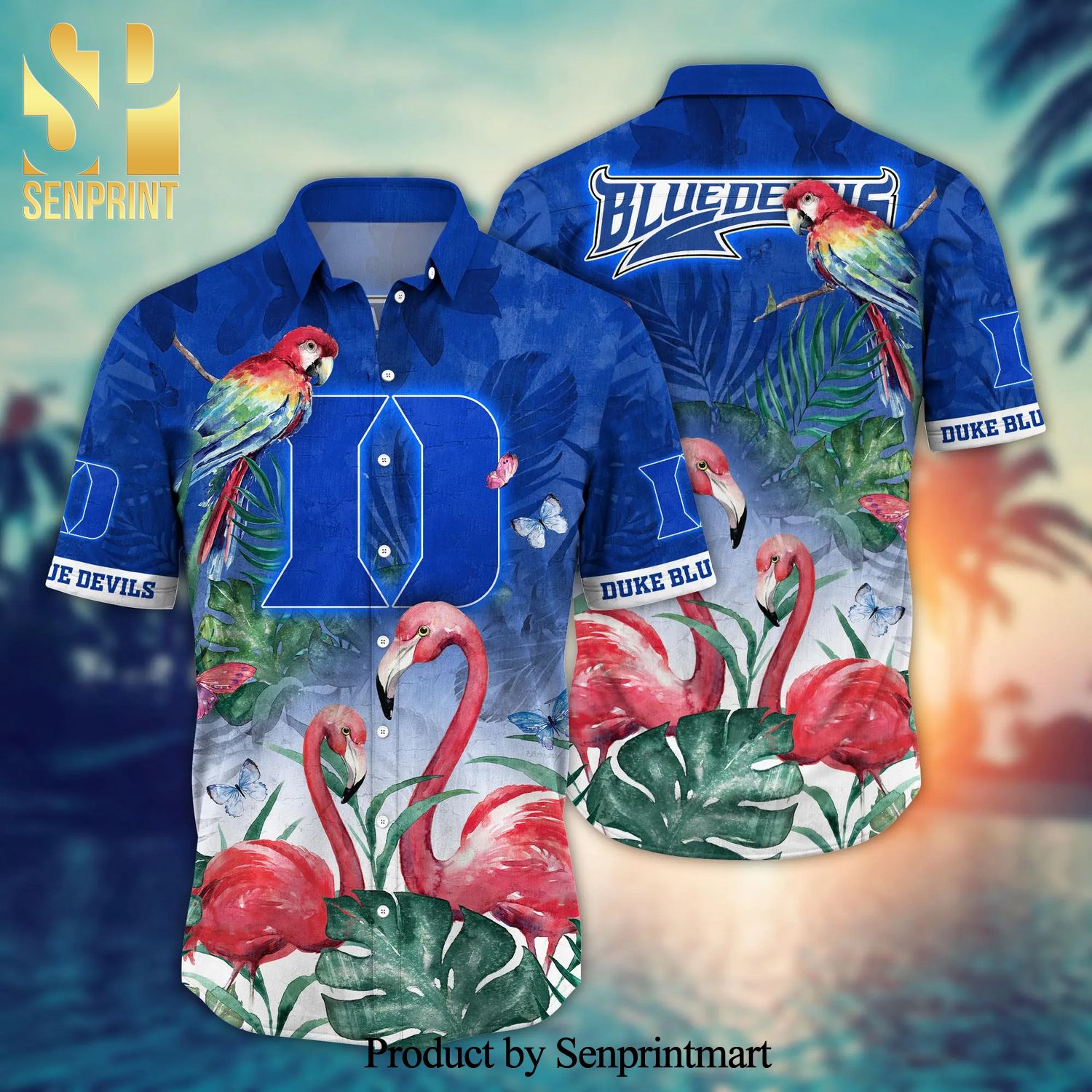 Duke Blue Devils NCAA For Sports Fan 3D Printed Hawaiian Shirt