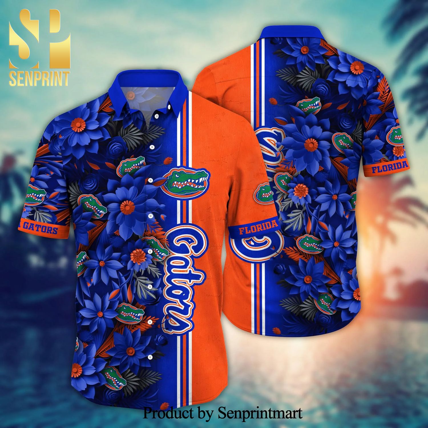 Florida Gators NCAA For Sports Fan Full Print Hawaiian Beach Shirt