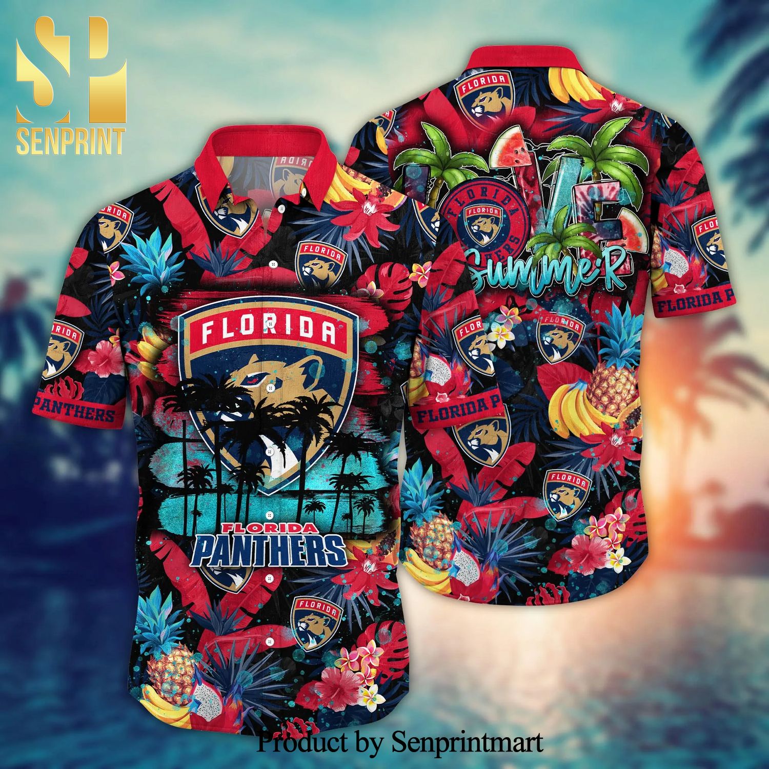 Florida Panthers NHL For Sports Fan Full Printing Hawaiian Shirt