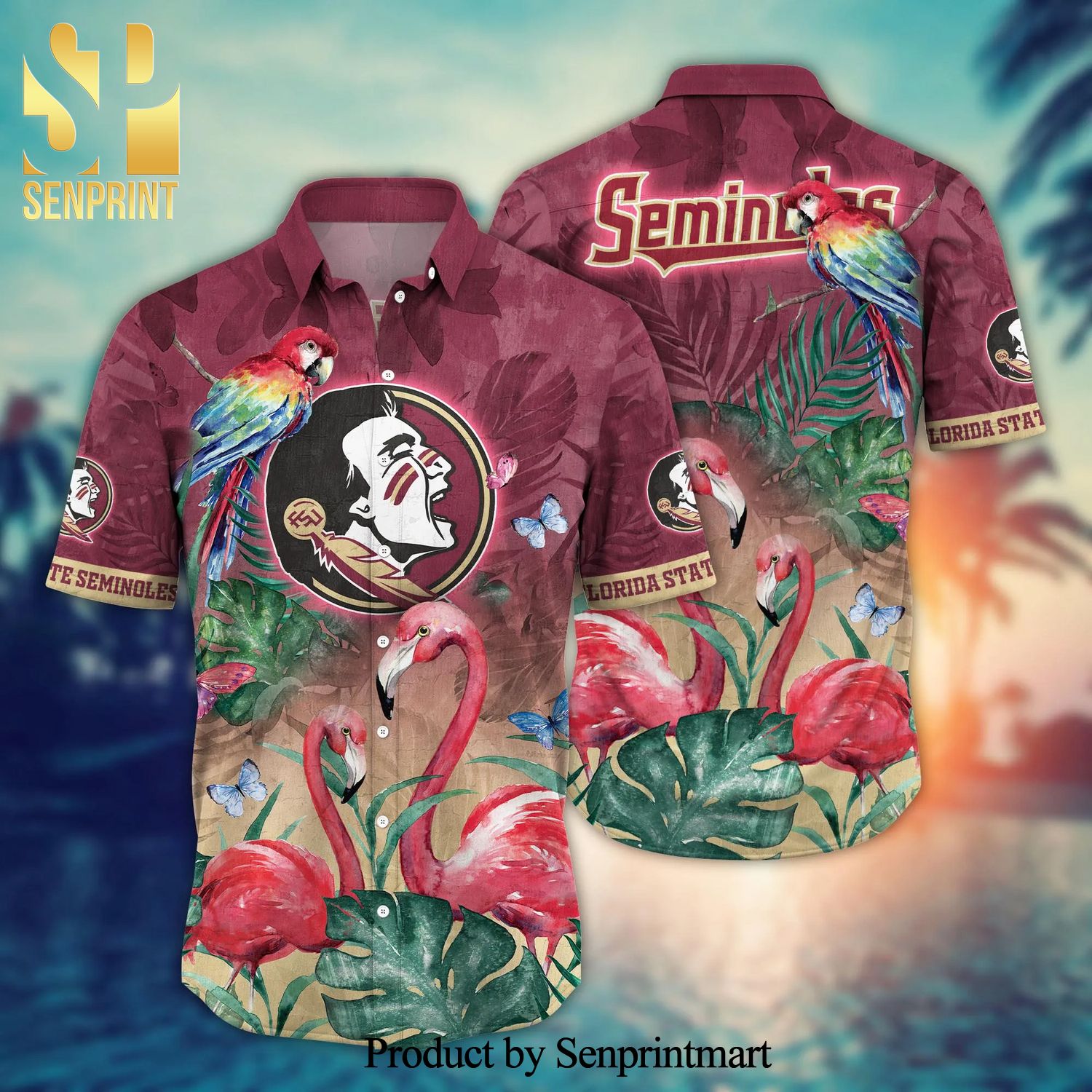 Florida State Seminoles NCAA For Sports Fan 3D Hawaiian Beach Shirt