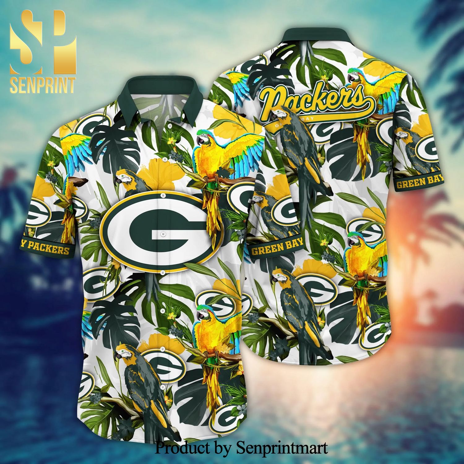 Green Bay Packers NFL For Sports Fan Tropical Hawaiian Beach Shirt