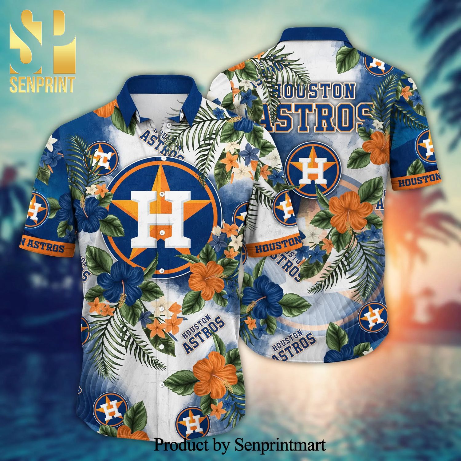 Houston Astros Baseball Mlb Hawaiian Shirt & Short