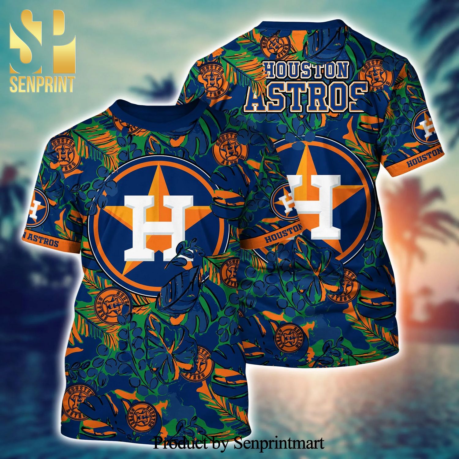 Houston Astros MLB For Sports Fan Floral Tropical Hawaiian Style