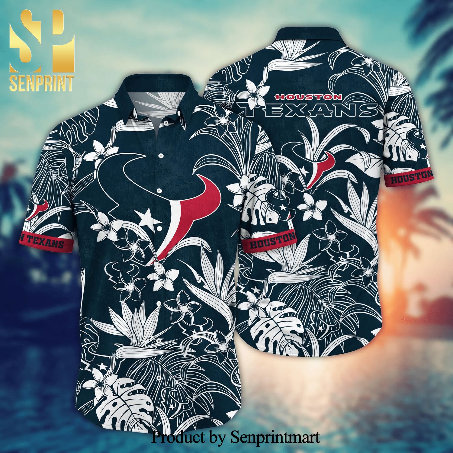 Houston Texans NFL For Sports Fan Aloha Hawaiian Style Shirt