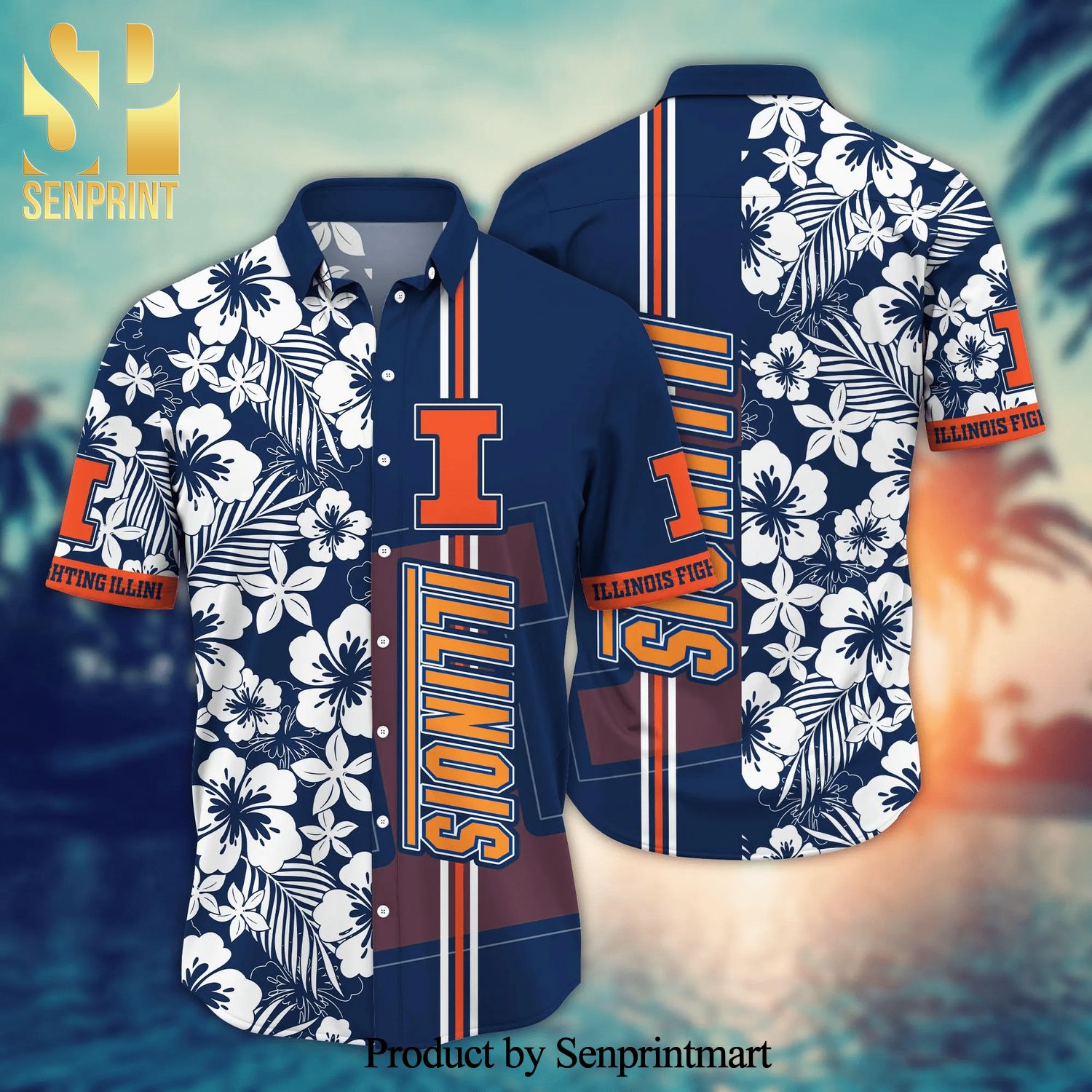 Illinois Fighting Illini NCAA For Sports Fan Classic Hawaiian Beach Shirt