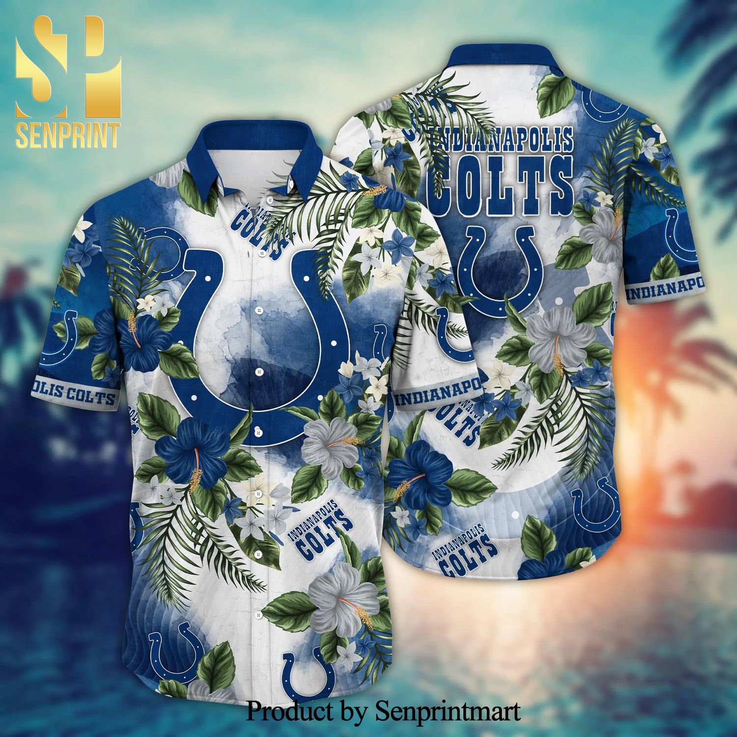 Indianapolis Colts NFL For Sports Fan 3D Hawaiian Shirt