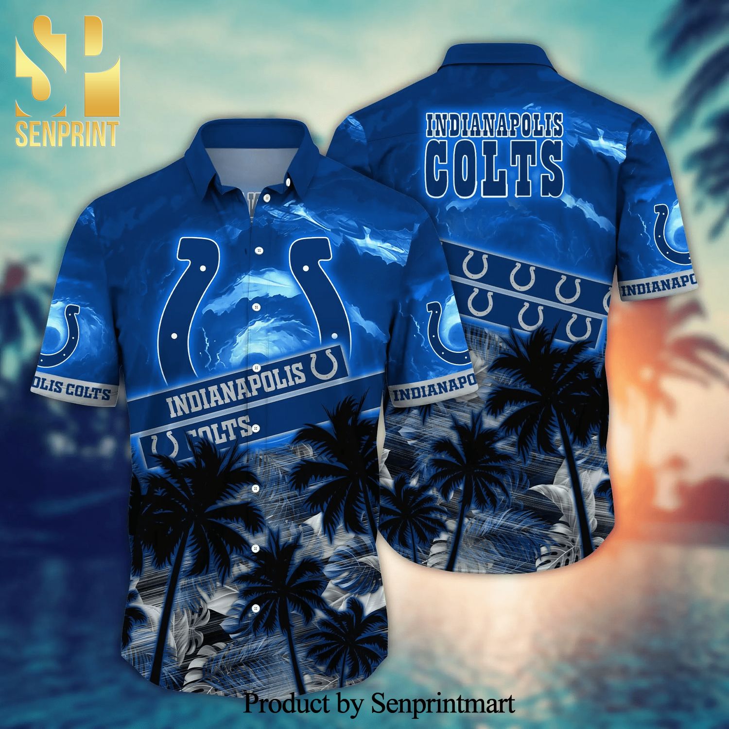 Indianapolis Colts NFL For Sports Fan All Over Printed Hawaiian Beach Shirt