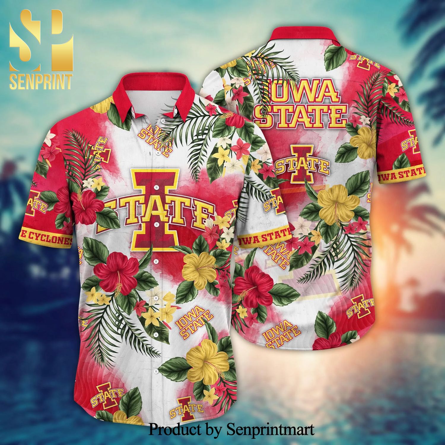 Iowa State Cyclones NCAA For Sports Fan Pattern Hawaiian Shirt