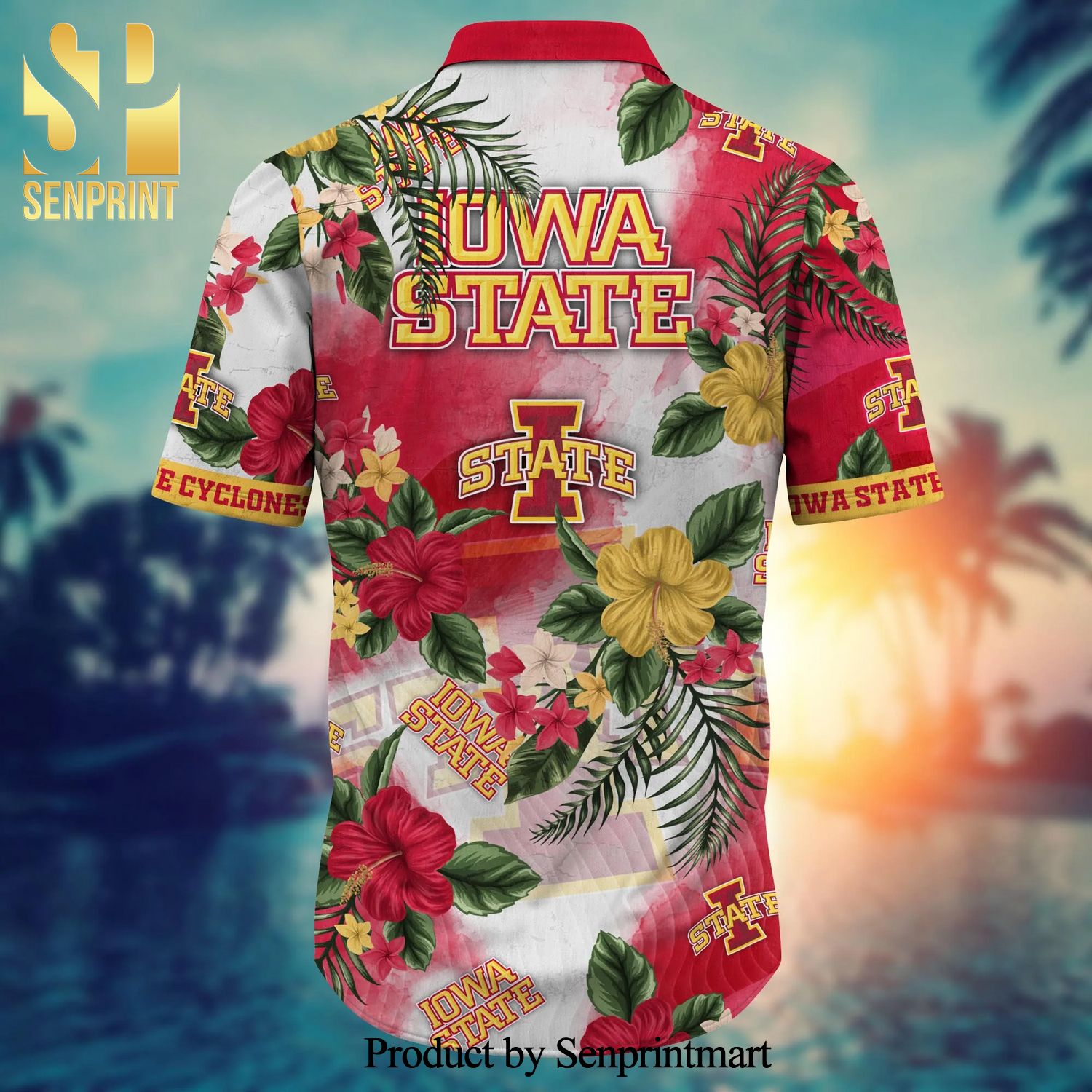 Iowa State Cyclones NCAA Us Flag Hawaiian Shirt Custom Summer