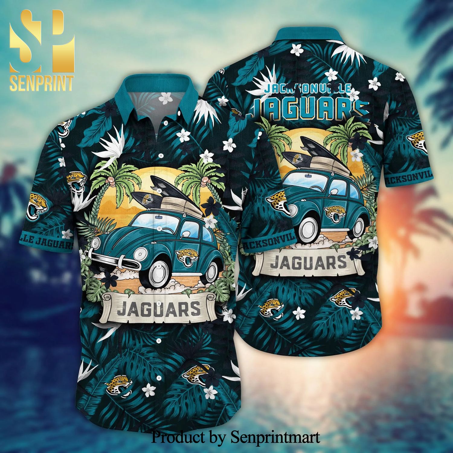 Jacksonville Jaguars NFL For Sports Fan Unisex Hawaiian Beach Shirt