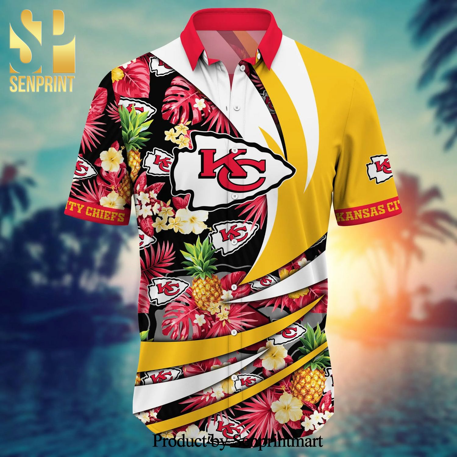 Kansas City Chiefs NFL For Sports Fan 3D Hawaiian Shirt